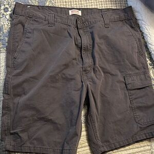 Signature by Levi Strauss Men's Charcoal Cargo Shorts